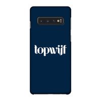 Topwijf Navy: Samsung Galaxy S10 4G Volledig Geprint Hoesje