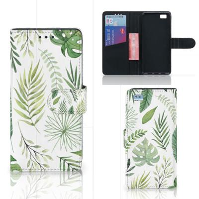 Huawei Ascend P8 Lite Hoesje Leaves | Portemonnee hoesje