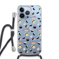 Sushi time: iPhone 13 Pro Transparant Hoesje met koord