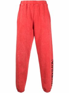 Aries pantalon de jogging à logo imprimé - Rouge