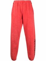 Aries pantalon de jogging à logo imprimé - Rouge