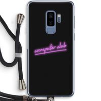 Vice Black: Samsung Galaxy S9 Plus Transparant Hoesje met koord