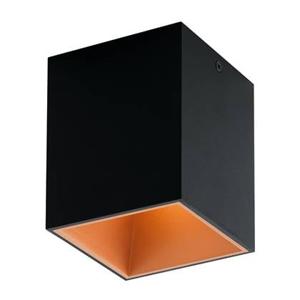 EGLO Polasso - Plafondlamp - 1 Lichts - LED - 10X10cm - Zwart, Koper