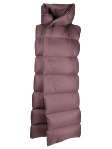 Rick Owens gilet matelassé Luxor à capuche - Violet