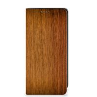 Samsung Galaxy A41 Book Wallet Case Donker Hout - thumbnail