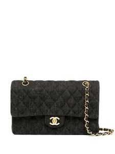 CHANEL Pre-Owned sac porté épaule Double Flap médium (1998) - Noir