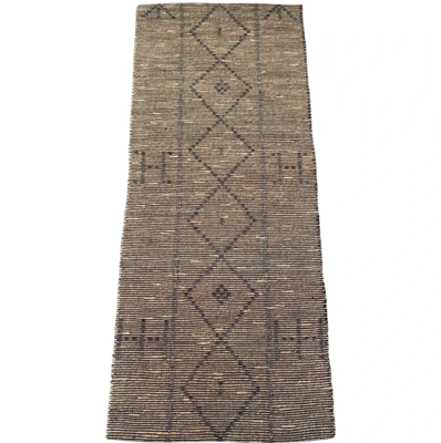 Gangloper zeegras met gewoven zwart katoen - in 2 maten