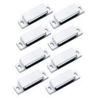 AMIG magneetsnapper/deurmagneet - 8 stuks - wit - 5.6 x 1.5 x 1.4 cm - 5 kg - thumbnail