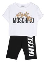 Moschino Kids ensemble à logo imprimé - Blanc - thumbnail