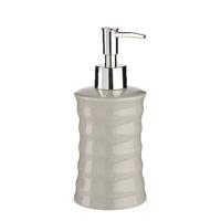 Arte r Zeeppompje - lichtgrijs - keramiek - 18 cm - 260 ml - navulbaar - toilet/badkamer