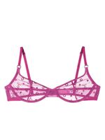 Fleur Du Mal soutien-gorge à logo brodé - Violet