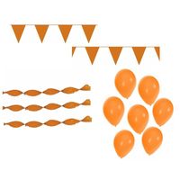 EK oranje feestpakket met oranje versiering en decoratie