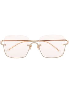 Gucci Eyewear lunettes de soleil à monture carrée oversize - Or