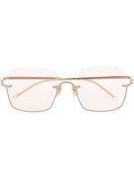 Gucci Eyewear lunettes de soleil à monture carrée oversize - Or