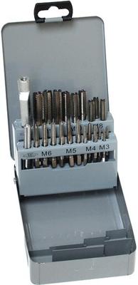 PRO Thread cutting set 22 pcs in metal case
