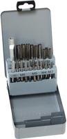 PRO Thread cutting set 22 pcs in metal case PRO Thread cutting set 22 pcs in metal case