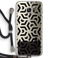 Crazy pattern: Samsung Galaxy S7 Edge Transparant Hoesje met koord
