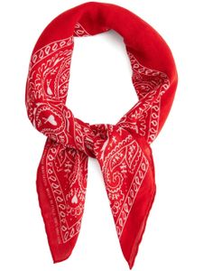 AMI Paris bandana à logo imprimé - Rouge