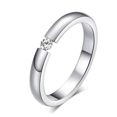 Cilla Jewels edelstaal ring Crystal Silver