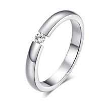 Cilla Jewels edelstaal ring Crystal Silver-15mm