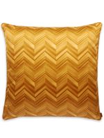 Missoni Home coussin Layers Inlay à motif zig-zag - Jaune