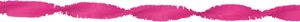 Crepe papier slinger hotpink 6 meter