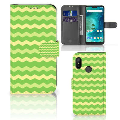 Xiaomi Mi A2 Lite | Telefoon Hoesje | Waves Green