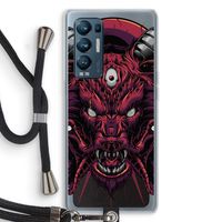 Hell Hound and Serpents: Oppo Find X3 Neo Transparant Hoesje met koord