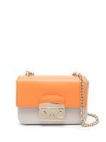 Furla sac à bandoulière en cuir à design bicolore - Orange