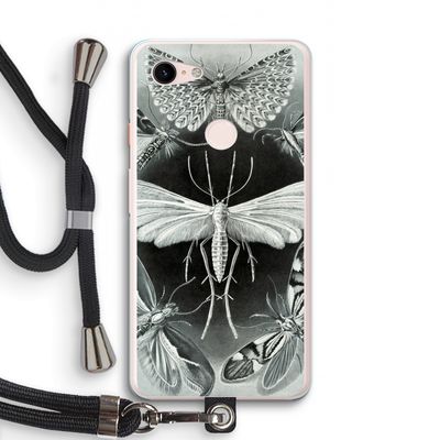Haeckel Tineida: Pixel 3 XL Transparant Hoesje met koord