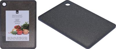 Excellent Houseware Snijplank kunststof 23x16cm zwart