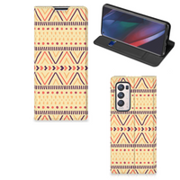 OPPO Find X3 Neo Hoesje met Magneet Aztec Yellow - thumbnail