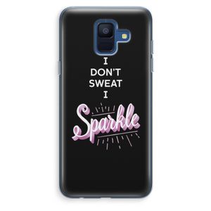 Sparkle quote: Samsung Galaxy A6 (2018) Transparant Hoesje