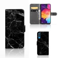 Samsung Galaxy A50 | Bookcase | Marmer Zwart - Origineel Cadeau Vader