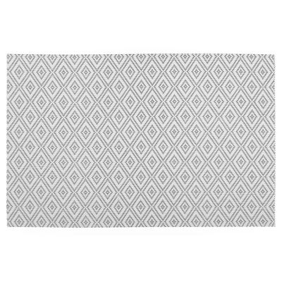Rechthoekige placemat grafische print wit texaline 45 x 30 cm