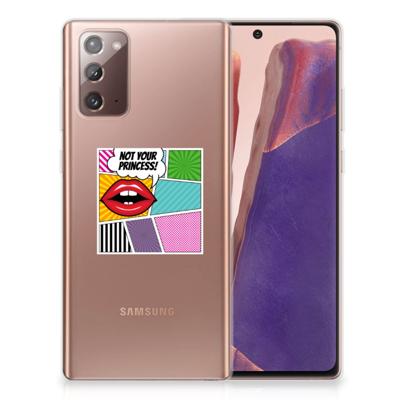 Samsung Note 20 | Sillicone Back Cover | Popart Princess
