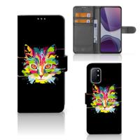 OnePlus 8T Leuk Hoesje Cat Color OnePlus 8T Leuk Hoesje Cat Color