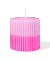HEMA Stompkaars Ø10x10cm Ribbel Lichtroze-felroze (roze)