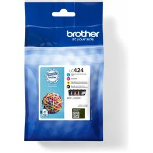 Brother LC-424VAL inktcartridge 4 stuk(s) Origineel Zwart, Cyaan, Magenta, Geel