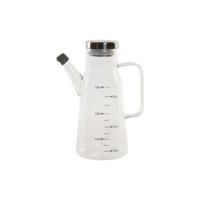 Flesje DKD Home Decor 15 x 9 x 19,6 cm Zilverkleurig Roestvrij staal 550 ml Borosilicaatglas