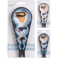 Diversen Opener 4in1 2ass kleuren wit blauw