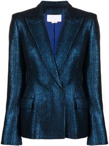 Genny blazer métallisé en tweed - Bleu