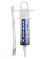 Quaxar filling syringe for tire sealant