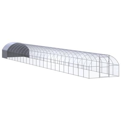 Kippenren 3x24x2 m gegalvaniseerd staal