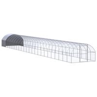 Kippenren 3x24x2 m gegalvaniseerd staal