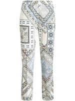 ETRO pantalon de tailleur à design patchwork - Bleu