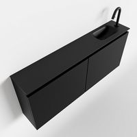 Toiletmeubel Mondiaz Ture | 120 cm | Meubelkleur Urban | Eden wastafel Urban Rechts | 1 kraangat