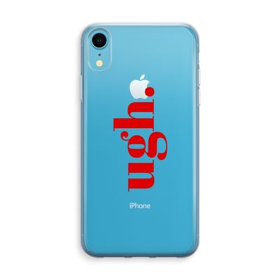 Ugh: iPhone XR Transparant Hoesje
