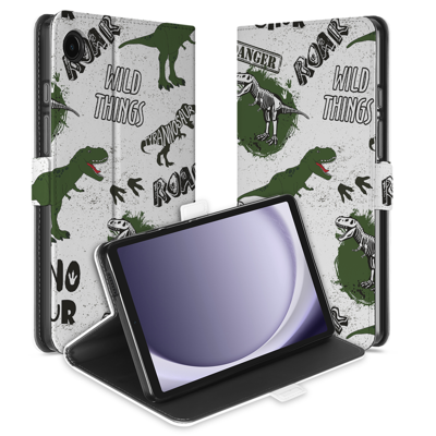 Uniek Samsung Galaxy Tab A9 Tablethoesje Dino Design | B2C Telecom