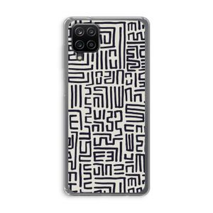 Moroccan Print: Samsung Galaxy A12 Transparant Hoesje